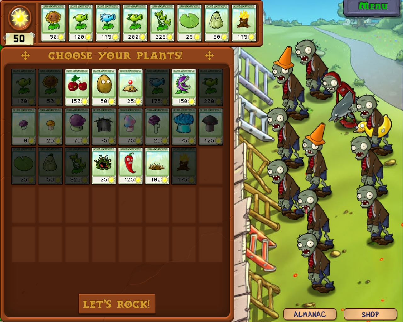 Plants vs Zombies. Zombotany Mod Gameplay 